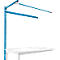Estructura pórtica adicional con brazo saliente, Mesa de extensión STANDARD mesa de trabajo/banco de trabajo UNIVERSAL/PROFI, 1500 mm, azul luminoso