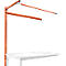 Estructura pórtica adicional con brazo saliente, Mesa de extensión STANDARD mesa de trabajo/banco de trabajo UNIVERSAL/PROFI, 1500 mm, rojo anaranjado