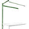 Estructura pórtica adicional con brazo saliente, Mesa de extensión STANDARD mesa de trabajo/banco de trabajo UNIVERSAL/PROFI, 1500 mm, verde reseda