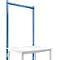 Estructura pórtica adicional Manuflex, para mesas básicas Universal/Profi Standard, para anchura de mesa 1250 mm, azul brillante