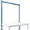 Estructura pórtica adicional Manuflex, para mesas básicas Universal/Profi Standard, para anchura de mesa 1500 mm, azul brillante