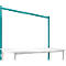 Estructura pórtica adicional, mesa básica STANDARD sistema mesa de trabajo/banco de trabajo UNIVERSAL/PROFI, 2000 mm, azul agua