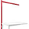 Estructura pórtica adicional, Mesa de extensión SPEZIAL sistema mesa de trabajo/banco de trabajo UNIVERSAL/PROFI, 1500 mm, rojo rubí