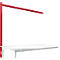 Estructura pórtica adicional, Mesa de extensión SPEZIAL sistema mesa de trabajo/banco de trabajo UNIVERSAL/PROFI, 1750 mm, rojo rubí