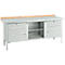 Établi à caisson Schäfer Shop Select PW 200-0, plateau en hêtre multiplex, avec couvercle en acier, jusqu'à 750 kg, L 2000 x P 700 x H 840 mm, gris clair