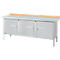 Etabli à caisson Schäfer Shop Select PW 200-3, plateau en hêtre multiplex, avec couvercle en acier, jusqu'à 750 kg, L 2000 x P 700 x H 840 mm, aluminium blanc
