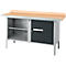 Établi à caisson Schäfer Shop Select PWi 150-1, plateau en hêtre multiplex, avec chant en acier, jusqu'à 750 kg, L 1500 x P 700 x H 840 mm, anthracite