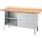 Établi à caisson Schäfer Shop Select PWi 150-1, plateau en hêtre multiplex, jusqu'à 750 kg, L 1500 x P 700 x H 840 mm, gris clair