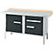 Etabli à caisson Schäfer Shop Select PWi 150-3, plateau en hêtre multiplex, avec couvercle en acier, jusqu'à 750 kg, L 1500 x P 700 x H 840 mm, anthracite