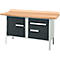 Établi à caisson Schäfer Shop Select PWi 150-3, plateau en hêtre multiplex, jusqu'à 750 kg, L 1500 x P 700 x H 840 mm, anthracite