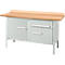 Établi à caisson Schäfer Shop Select PWi 150-3, plateau en hêtre multiplex, jusqu'à 750 kg, L 1500 x P 700 x H 840 mm, gris clair