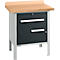 Établi à caisson Schäfer Shop Select PWi 75-0, plateau multiplex en hêtre, jusqu'à 750 kg, L 750 x P 700 x H 840 mm