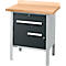 Établi à caisson Schäfer Shop Select PWi 75-0, plateau multiplex en hêtre, jusqu'à 750 kg, L 750 x P 700 x H 840 mm