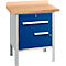 Établi à caisson Schäfer Shop Select PWi 75-0, plateau multiplex en hêtre, jusqu'à 750 kg, L 750 x P 700 x H 840 mm