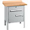 Établi à caisson Schäfer Shop Select PWi 75-0, plateau multiplex en hêtre, jusqu'à 750 kg, L 750 x P 700 x H 840 mm