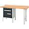 Etabli combiné Schäfer Shop Select PWi 150-2, plateau en hêtre multiplex, jusqu'à 750 kg, L 1500 x P 700 x H 840 mm, anthracite
