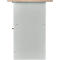 Établi compact Easy 2 portes battantes à charnières et 2 tiroirs, L 1400 x P 600 x H 840 mm, gris/bleu