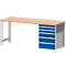 Établi cubio W-2077-11-2.34, bleu gentiane