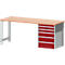 Établi cubio W-2077-11-2.34, rouge pourpre