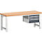 Établi cubio W-2077/11-2.37, gris anthracite