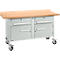 Etabli mobile Schäfer Shop Select PWi 150-0, plateau en hêtre multiplex, jusqu'à 400 kg, L 1500 x P 700 x H 840 mm