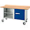Etabli mobile Schäfer Shop Select PWi 150-1, plateau en hêtre multiplex, jusqu'à 400 kg, L 1500 x P 700 x H 840 mm