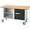 Etabli mobile Schäfer Shop Select PWi 150-1, plateau en hêtre multiplex, jusqu'à 400 kg, L 1500 x P 700 x H 840 mm