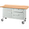 Etabli mobile Schäfer Shop Select PWi 150-3, plateau en hêtre multiplex, jusqu'à 400 kg, L 1500 x P 700 x H 840 mm