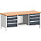 Établi modulaire cubio KW-2078-2.9, gris anthracite