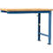 Établi modulaire Profi Spezial Manuflex, plateau de table en multiplex, 1250 x 700 mm, bleu brillant