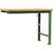 Établi modulaire Profi Spezial Manuflex, plateau de table en multiplex, 1250 x 700 mm, vert réséda