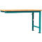 Établi modulaire Profi Spezial Manuflex, plateau de table en multiplex, 1500 x 700 mm, turquoise