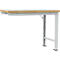 Établi modulaire Profi Spezial Manuflex, plateau de table en plastique, 1250 x 700 mm, gris clair