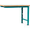 Établi modulaire Profi Spezial Manuflex, plateau de table en plastique, 1250 x 700 mm, turquoise