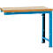 Établi modulaire Profi Standard Manuflex, plateau de table en multiplex, 1250 x 700 mm, bleu clair