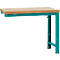 Établi modulaire Profi Standard Manuflex, plateau de table en multiplex, 1250 x 700 mm, turquoise
