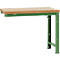 Établi modulaire Profi Standard Manuflex, plateau de table en multiplex, 1250 x 700 mm, vert réséda