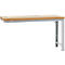 Établi modulaire Profi Standard Manuflex, plateau de table en multiplex, 1750 x 700 mm, alu argent