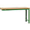 Établi modulaire Profi Standard Manuflex, plateau de table en multiplex, 1750 x 700 mm, vert réséda