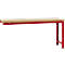 Établi modulaire Profi Standard Manuflex, plateau de table en multiplex, 2000 x 700 mm, rouge rubis
