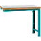 Établi modulaire Profi Standard Manuflex, plateau de table en plastique, 1250 x 700 mm, turquoise