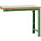 Établi modulaire Profi Standard Manuflex, plateau de table en plastique, 1250 x 700 mm, vert réséda