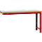 Établi modulaire Profi Standard Manuflex, plateau de table en plastique, 1750 x 700 mm, rouge rubis
