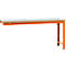 Établi modulaire Profi Standard Manuflex, plateau de table en plastique, 2000 x 700 mm, rouge orangé