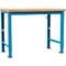 Établi Profi Spezial Manuflex, plateau de table en multiplex, 1250 x 700 mm, luisant