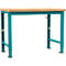 Établi Profi Spezial Manuflex, plateau de table en multiplex, 1250 x 700 mm, turquoise