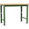 Établi Profi Spezial Manuflex, plateau de table en multiplex, 1250 x 700 mm, vert réséda