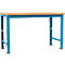 Établi Profi Spezial Manuflex, plateau de table en multiplex, 1500 x 700 mm, bleu clair