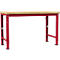 Établi Profi Spezial Manuflex, plateau de table en multiplex, 1500 x 700 mm, rouge rubis