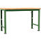 Établi Profi Spezial Manuflex, plateau de table en multiplex, 1500 x 700 mm, vert réséda
